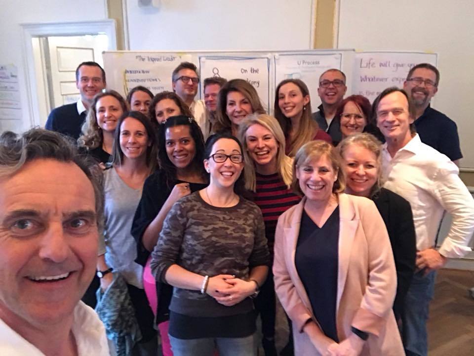 Image of cohort from Facilitating Transformation through Values, a facilitator accreditation by Corporate Evolution