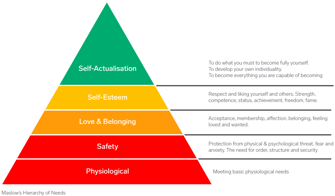 Maslows Heirarchy Of Needs
